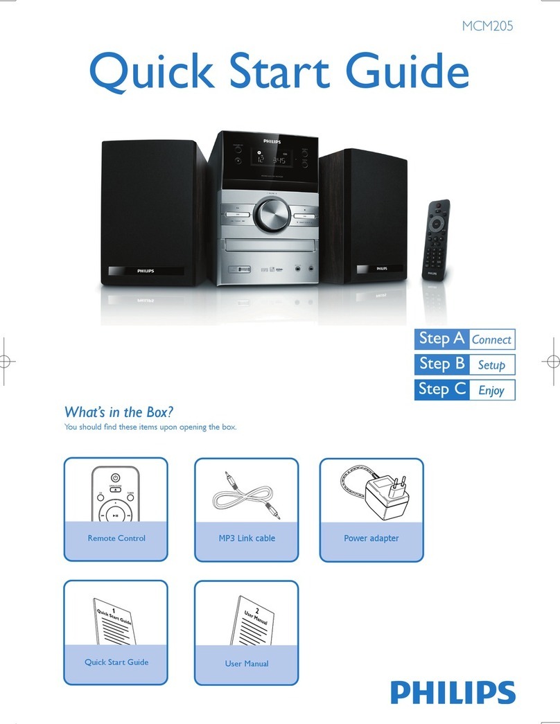 Philips MCM205 Manuale utente Philips MCM205 Manuale utente