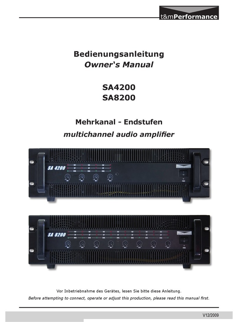 T&M Performance SA4200 Manuale utente
