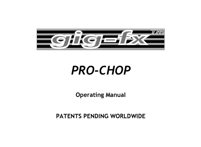 Gig-fx PRO-CHOP Manuale utente