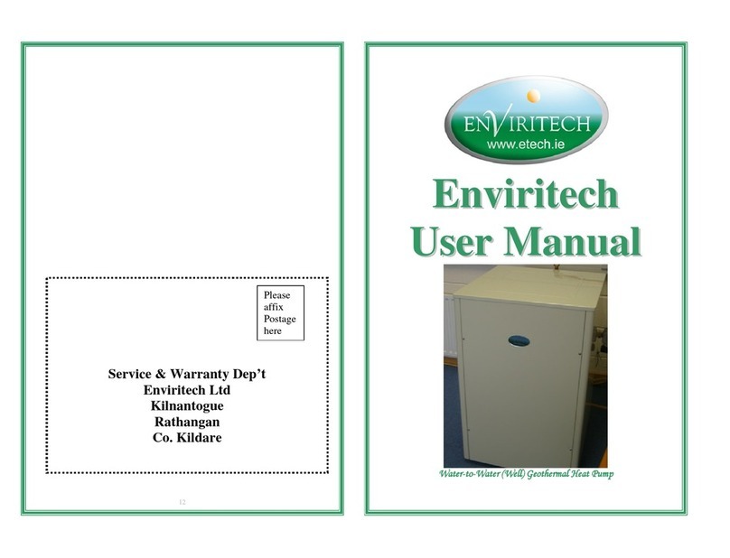 Enviritech Heat Pump Manuale utente