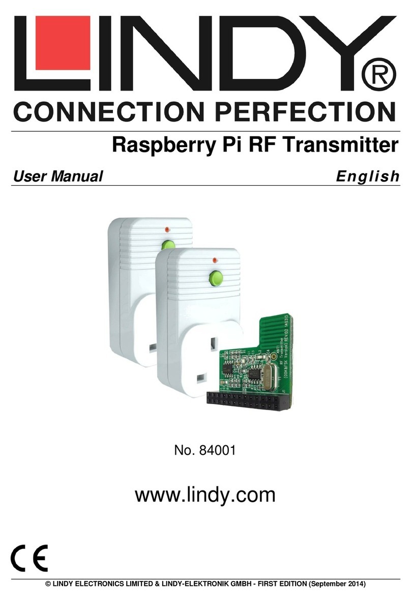 Lindy Raspberry Pi RF Manuale utente Lindy Raspberry Pi RF Manuale utente