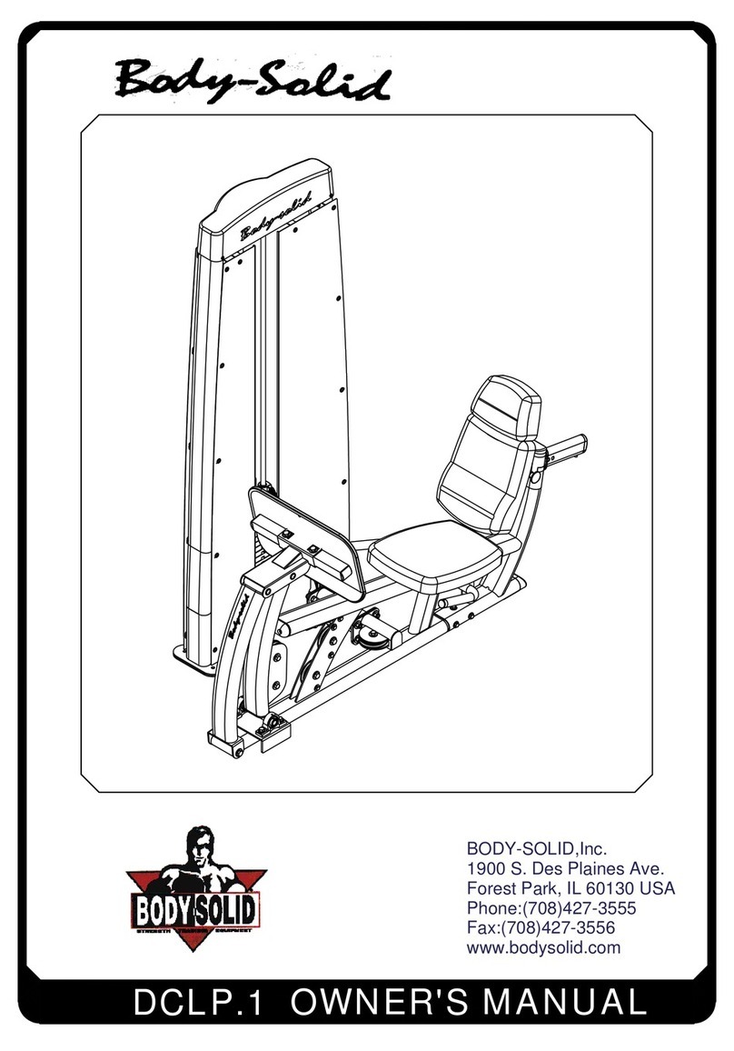 Body Solid DCLP.1 Manuale utente