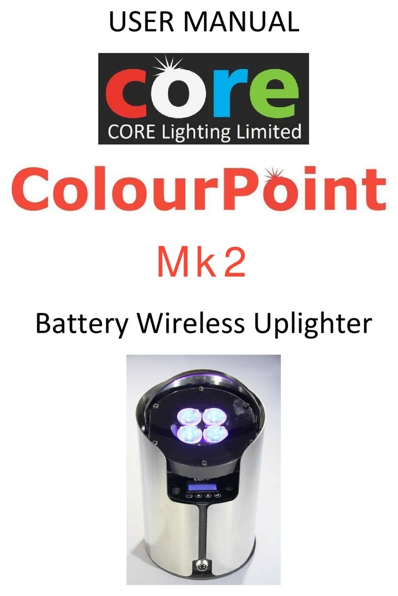 Core Lighting ColourPoint MK2 Manuale utente