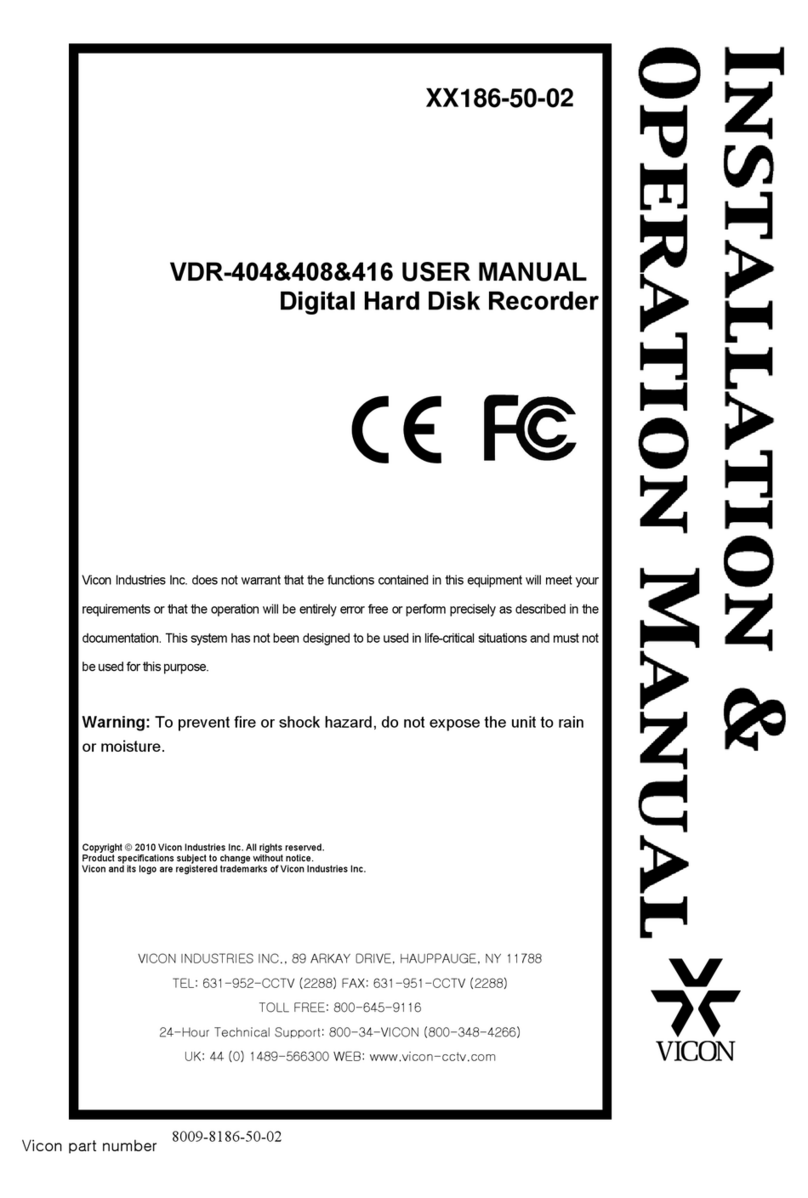Vicon VDR-404 Manuale utente