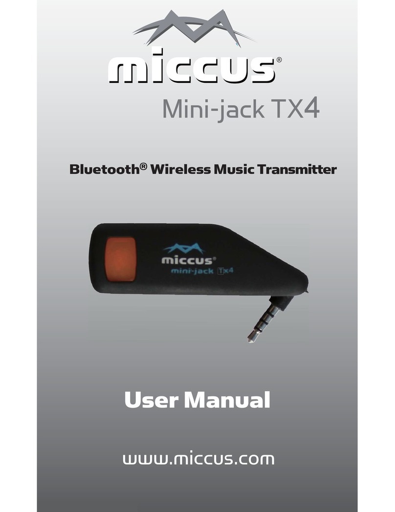 Miccus Mini-jack TX4 Manuale utente