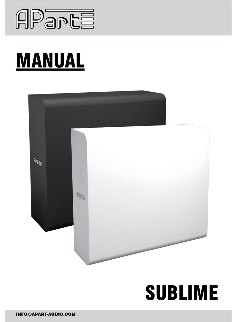 APART SUBLIME Manuale utente