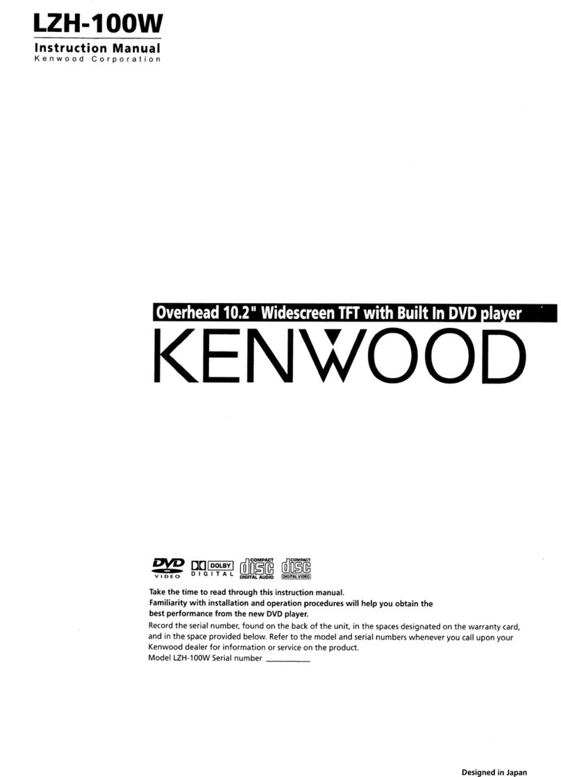 Kenwood LZH-100W - DVD Player With LCD Monitor Manuale utente