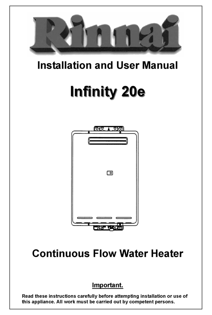 Rinnai Infinity 20e Manuale utente