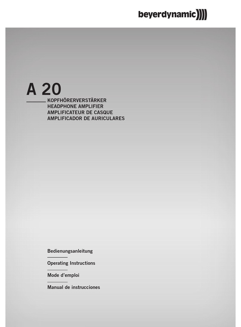 Beyerdynamic A 20 Manuale utente Beyerdynamic A 20 Manuale utente