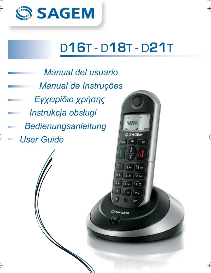 Sagem D16T Manuale utente