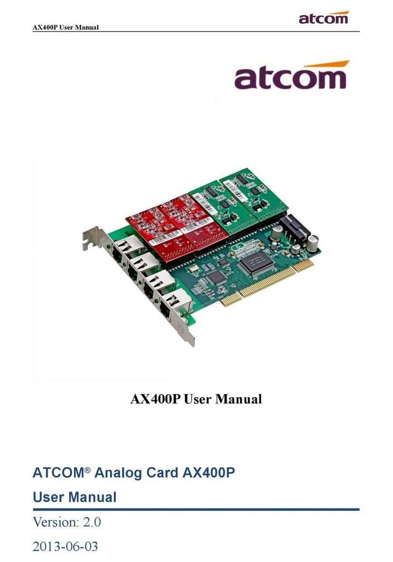 ATCOM AX-400P Manuale utente