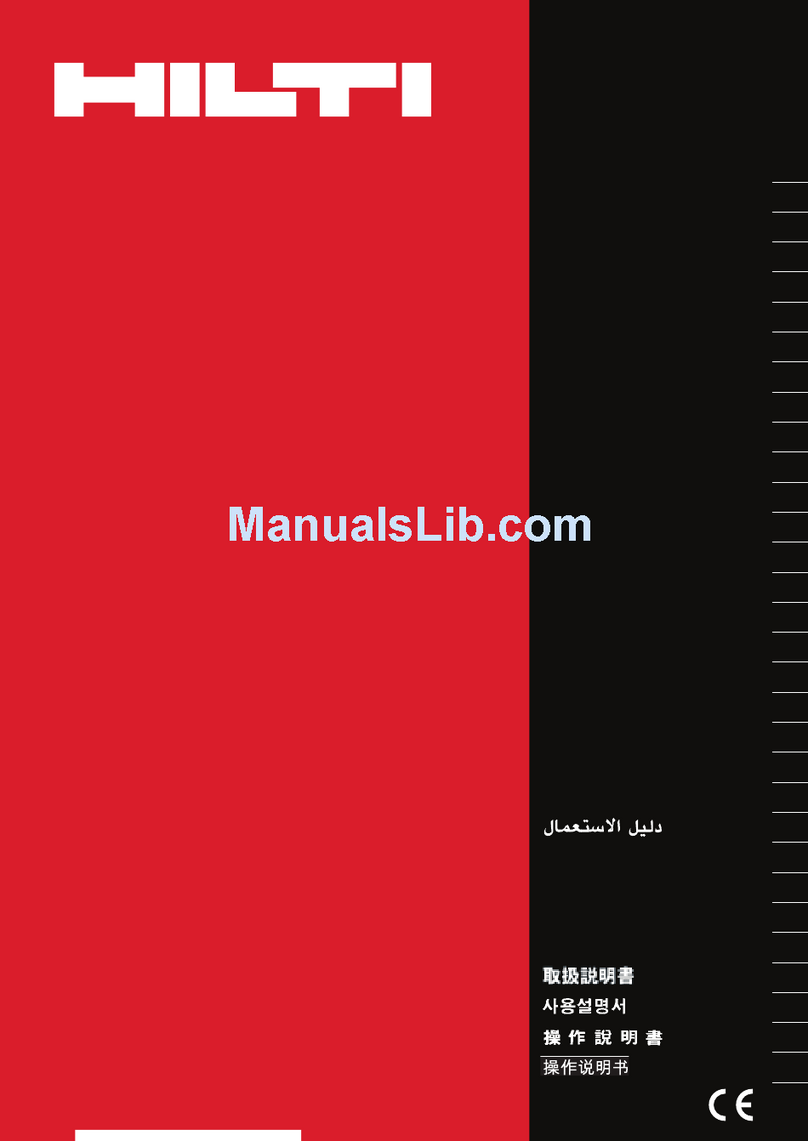 Hilti PSA 85 Manuale utente