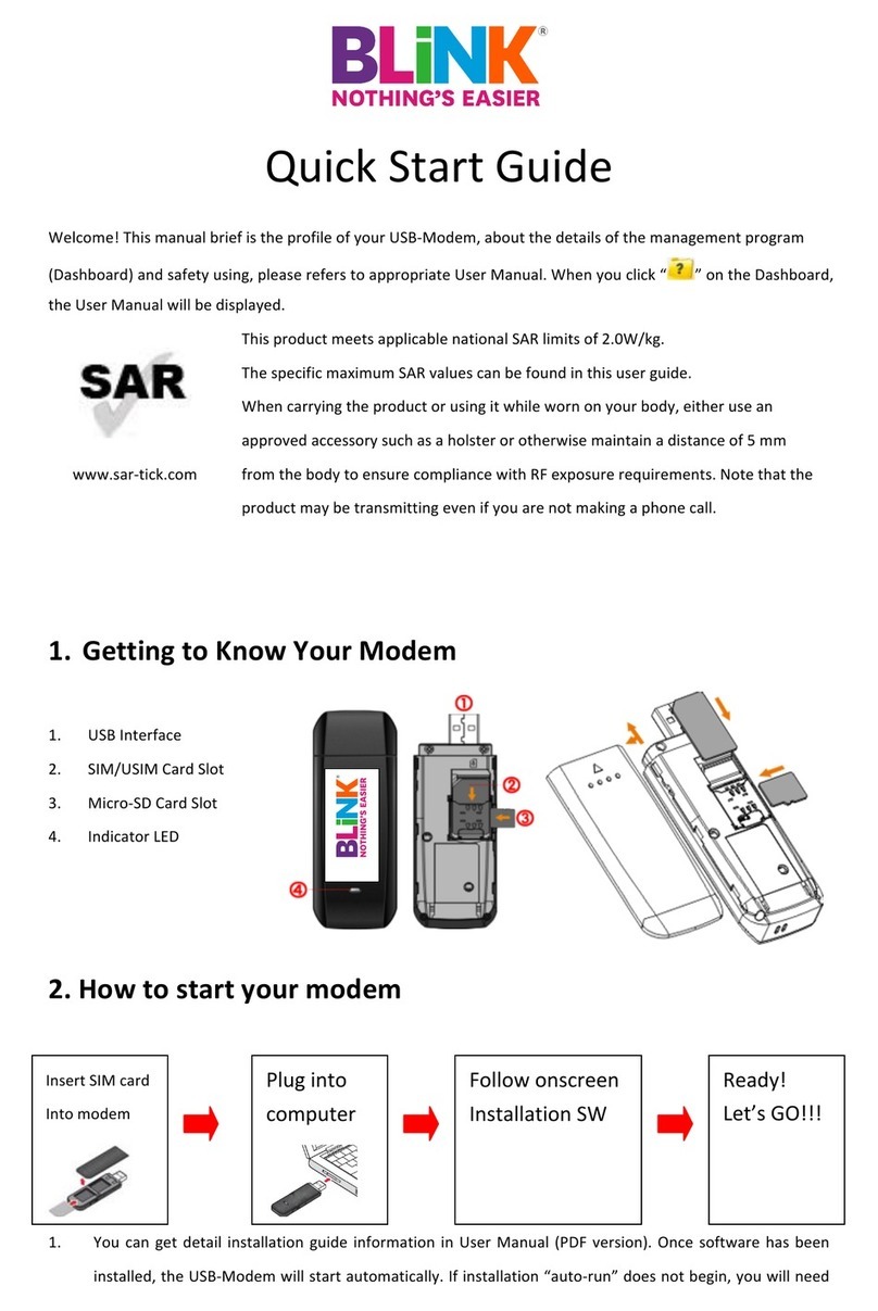 B-Link Usb modem Manuale utente