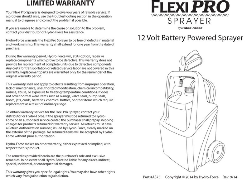 Hydro-Force Flexi Pro Manuale utente