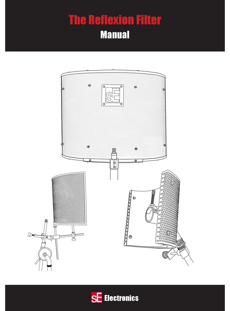 SE Electronics Reflexion Filter Manuale utente