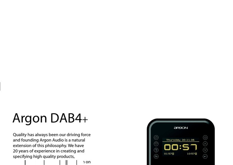 argon audio DAB4+ Manuale utente