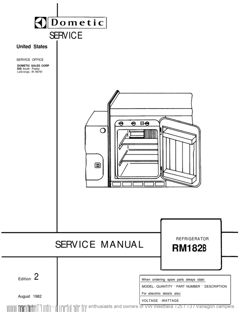 Dometic RM182 Manuale utente