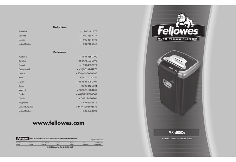 Fellowes Microshred MS-460Cs Manuale utente