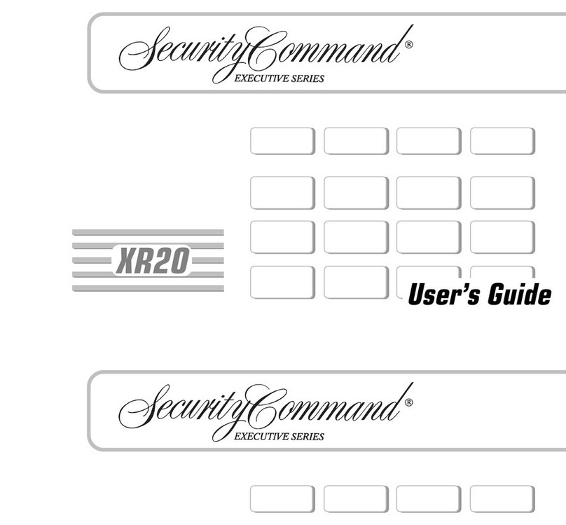 Security Command XR20 Executive Series Manuale utente