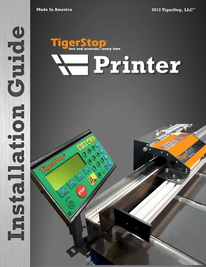 TigerStop Printer Manuale utente