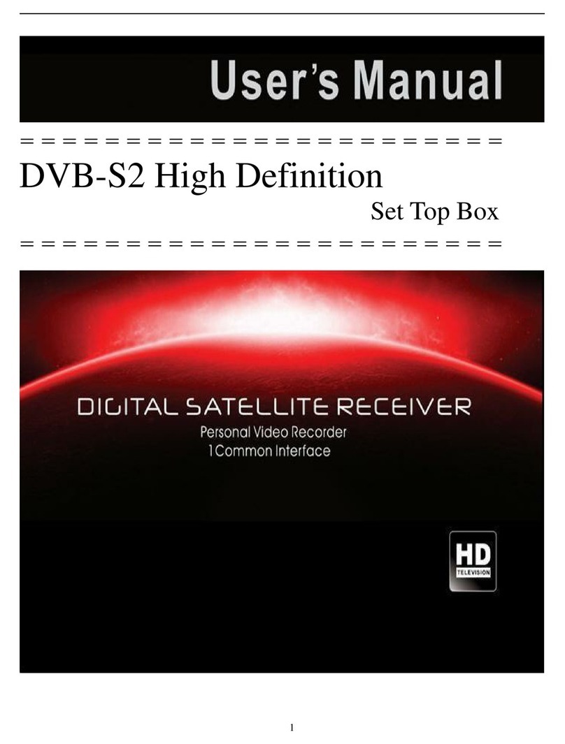 HD DVB-S2 Manuale utente HD DVB-S2 Manuale utente