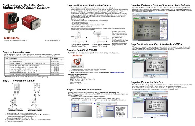 Microscan Vision HAWK Manuale utente