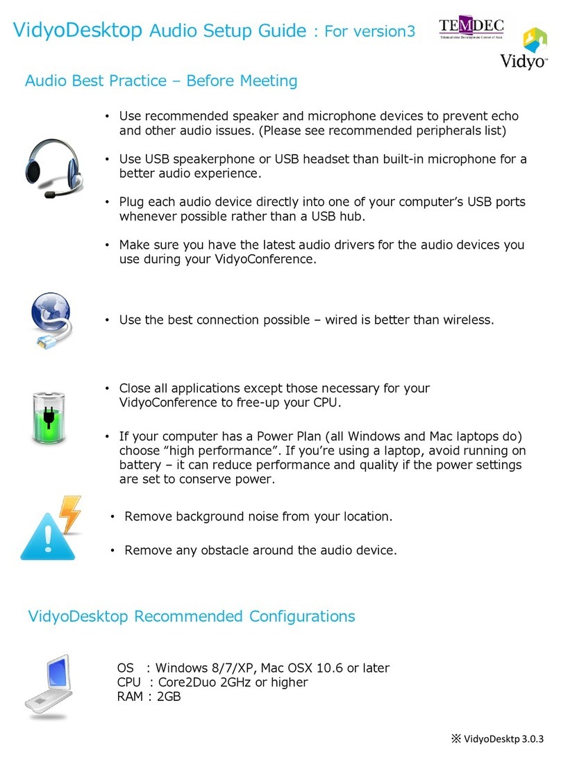Vidyo VidyoDesktop Manuale utente