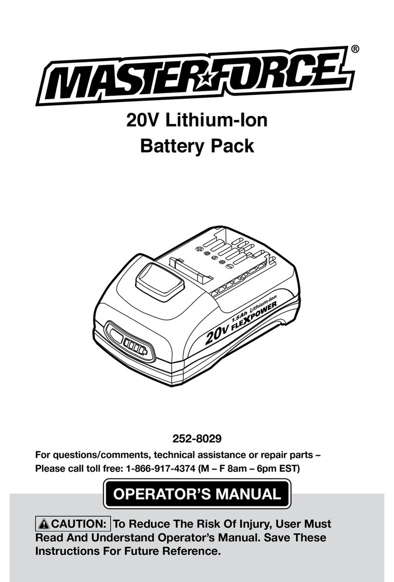 MasterForce 252-8029 Manuale utente