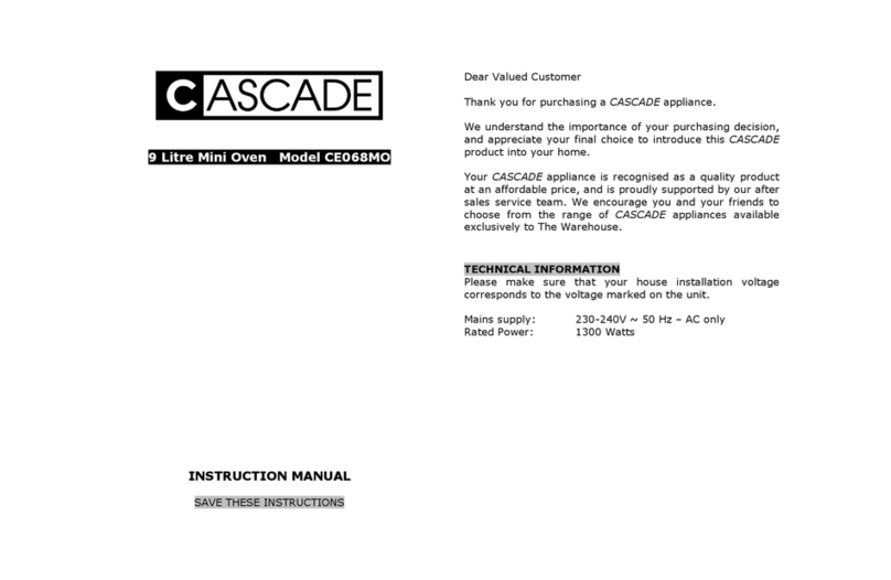 Cascade CE068MO Manuale utente Cascade CE068MO Manuale utente