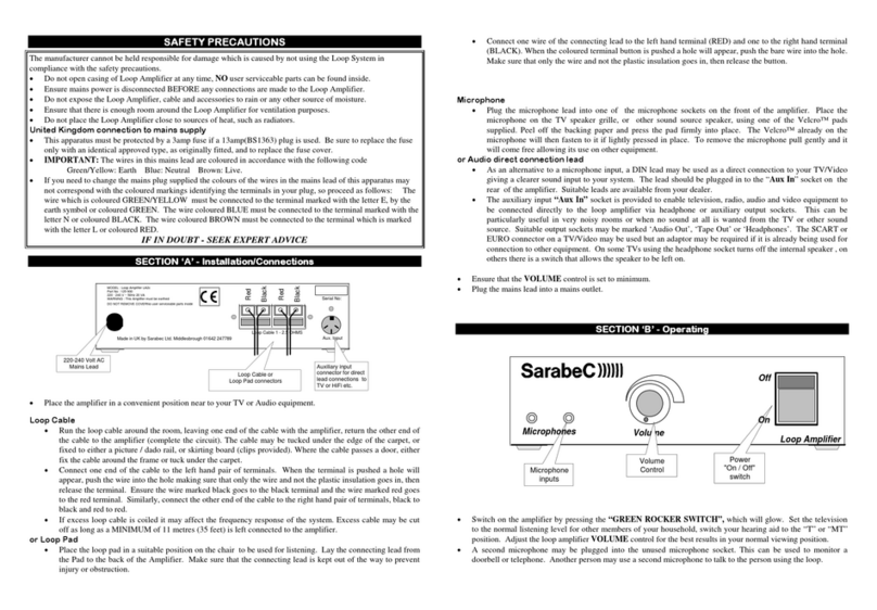 Sarabec LA2c Manuale utente