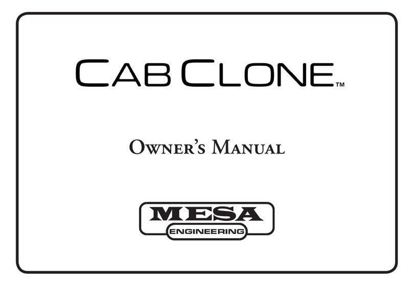 Mesa CabClone Manuale utente