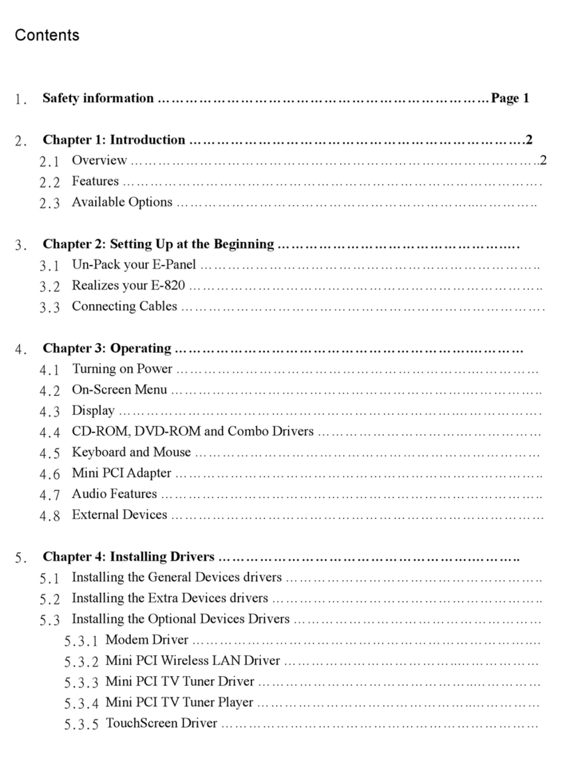 EPOS E-Panel E-820 Manuale utente
