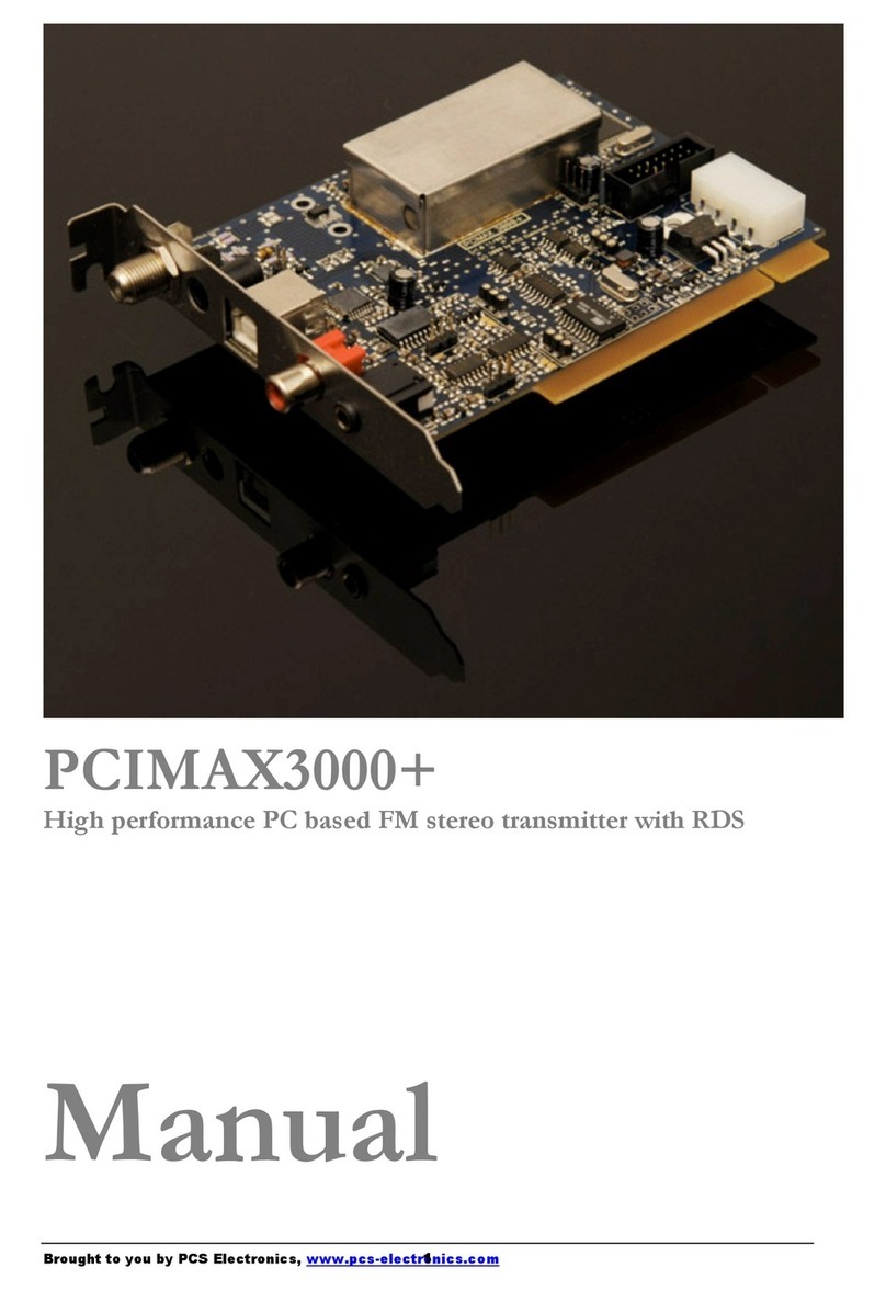 PCS PCIMAX3000+ Manuale utente PCS PCIMAX3000+ Manuale utente