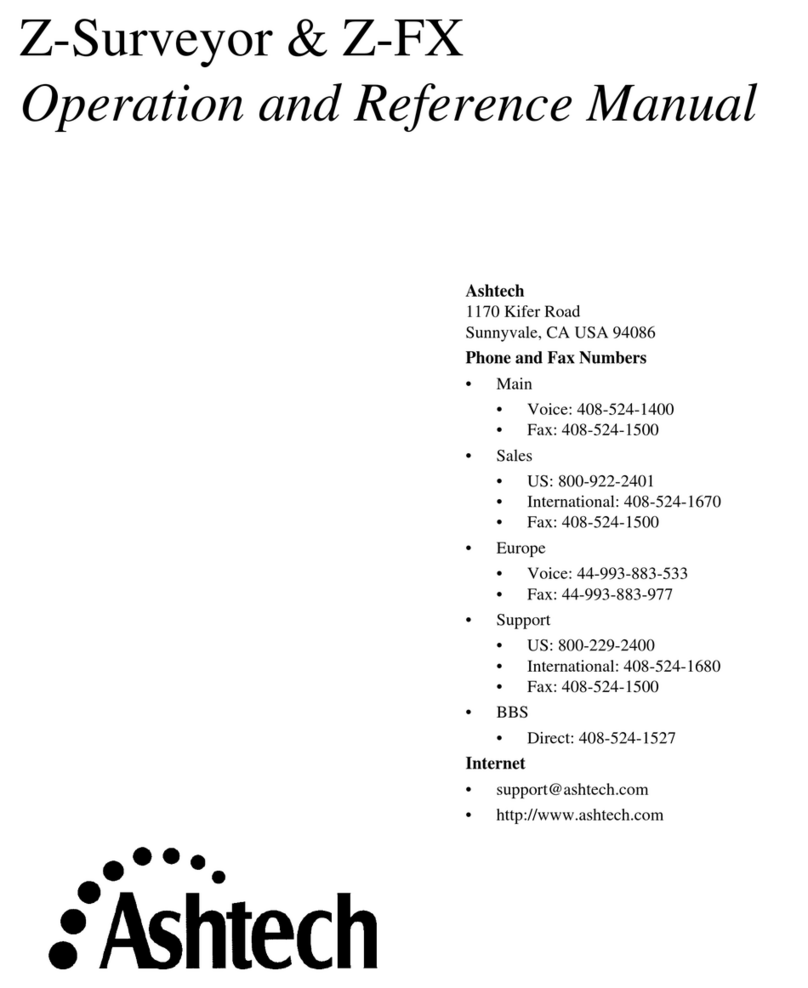 ashtech Z-Surveyor Manuale utente