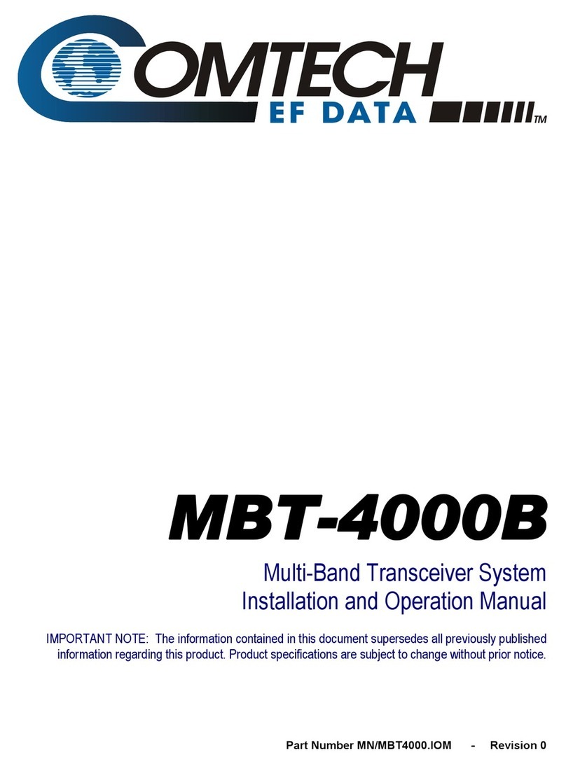 Comtech EF Data MBT-4000B Manuale utente