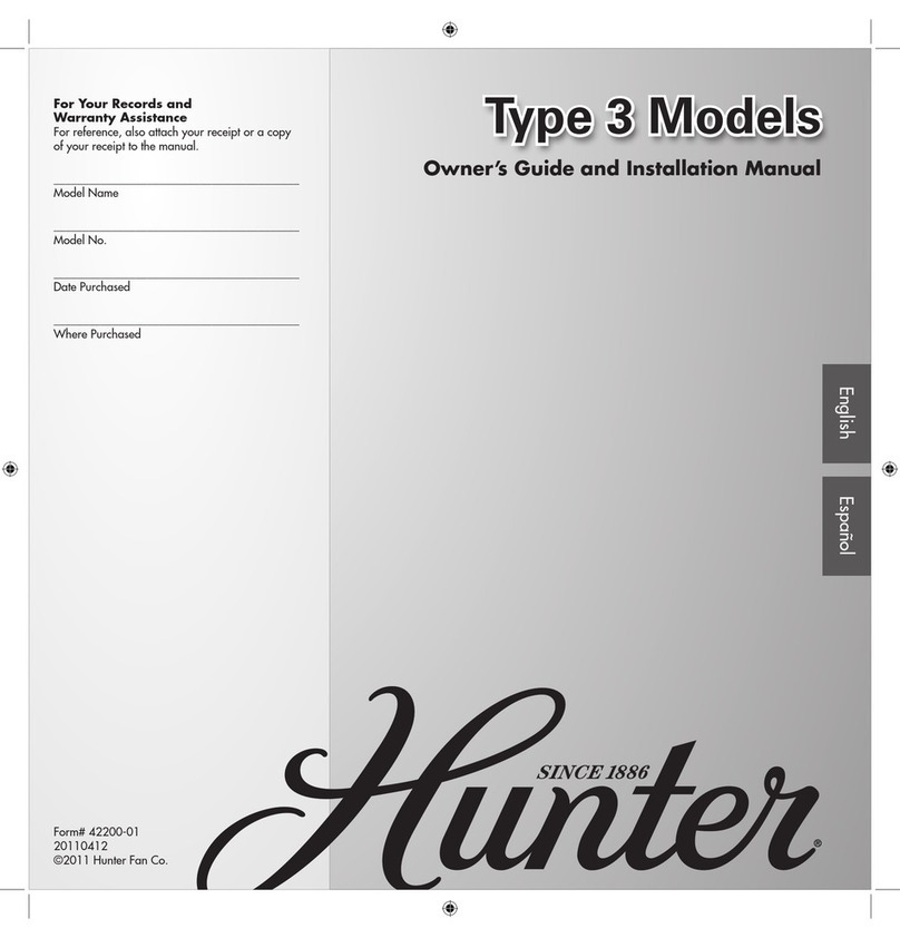Hunter Type 3 Models Manuale di servizio