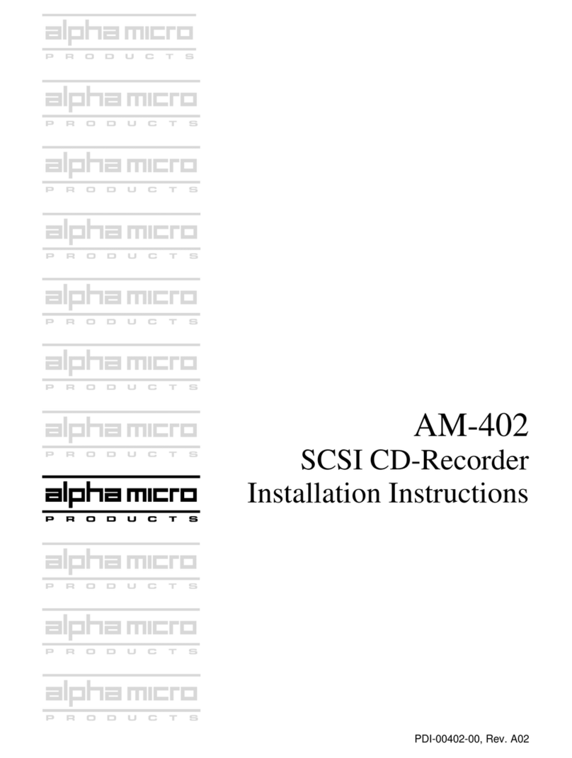Alpha Microsystems AM-402 Manuale utente