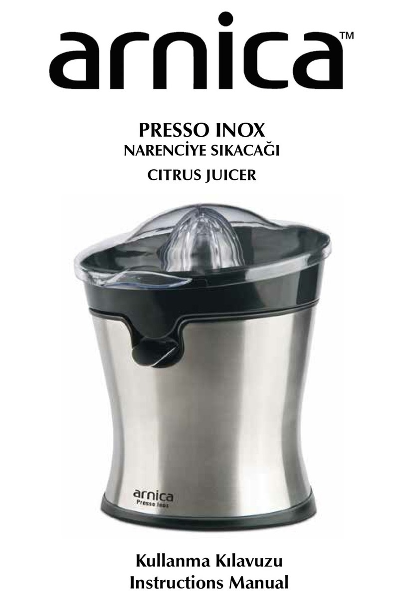 Arnica PRESSO INOX Manuale utente Arnica PRESSO INOX Manuale utente
