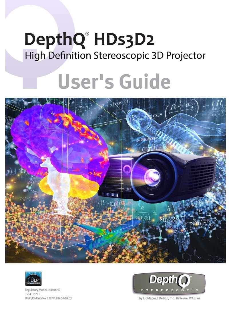 DepthQ HDS3D2 Manuale utente