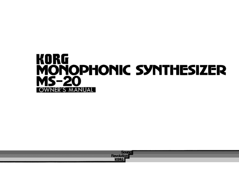 Korg MONOPOLY POLYSIX MS-20 Manuale utente Korg MONOPOLY POLYSIX MS-20 Manuale utente