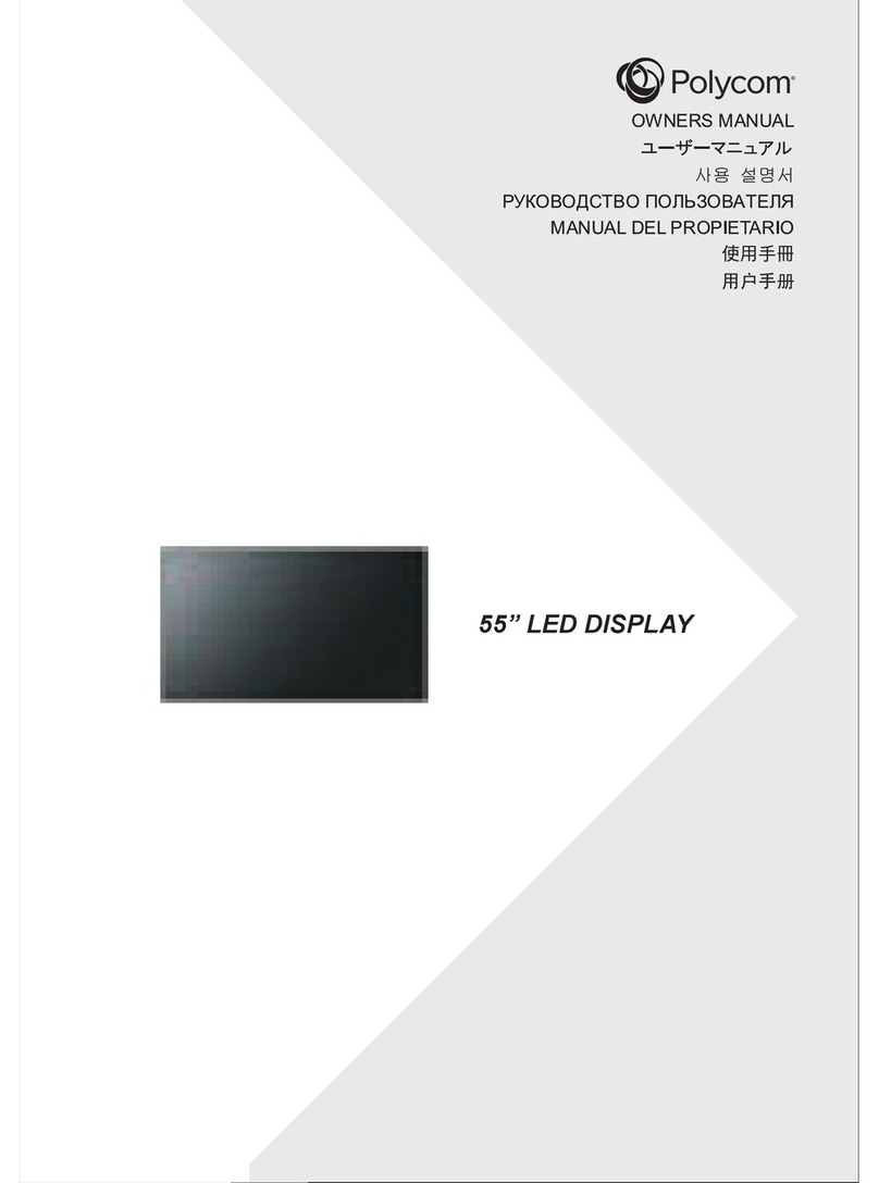 Polycom 55" LED DISPLAY Manuale utente