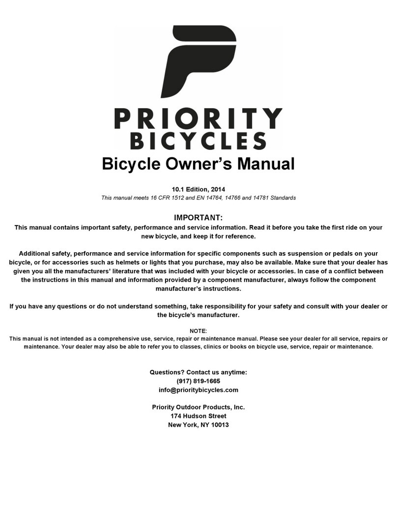 Priority Bicycle Manuale utente