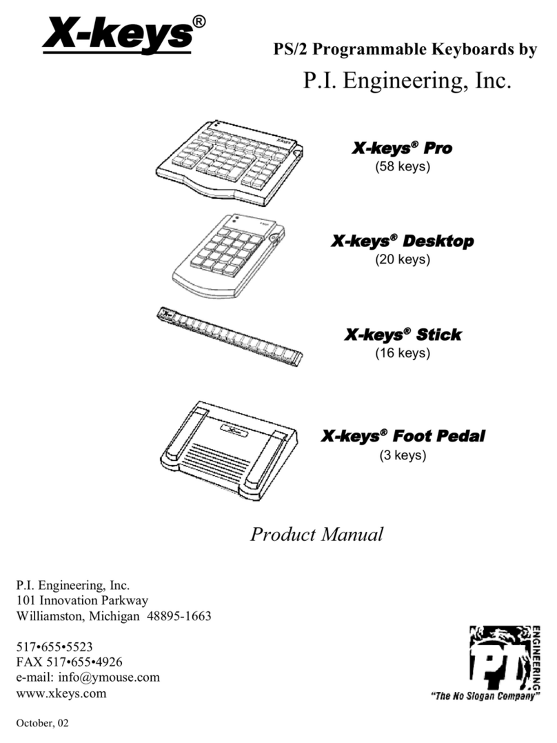 P.I. Engineering X-keys Pro Manuale utente