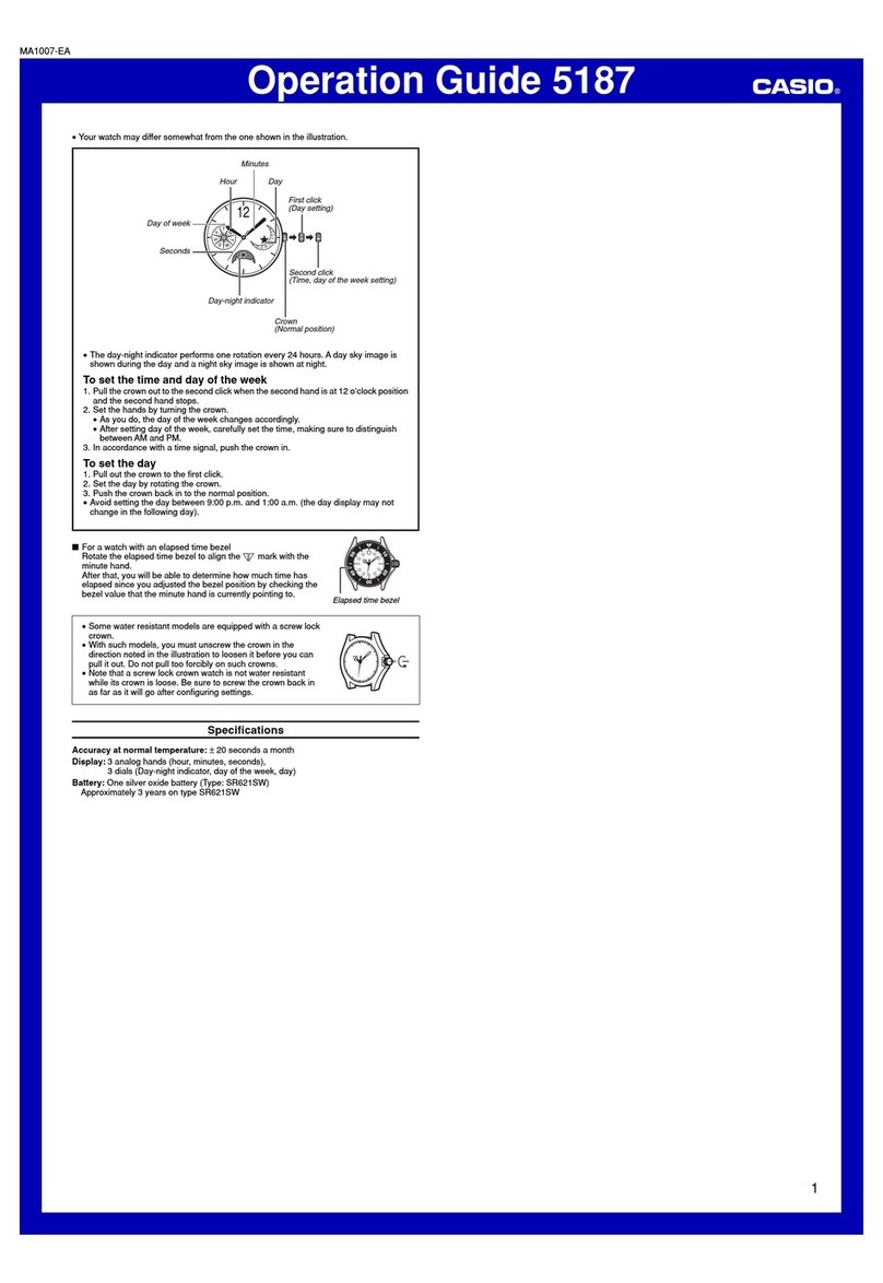 Casio 5187 Manuale utente