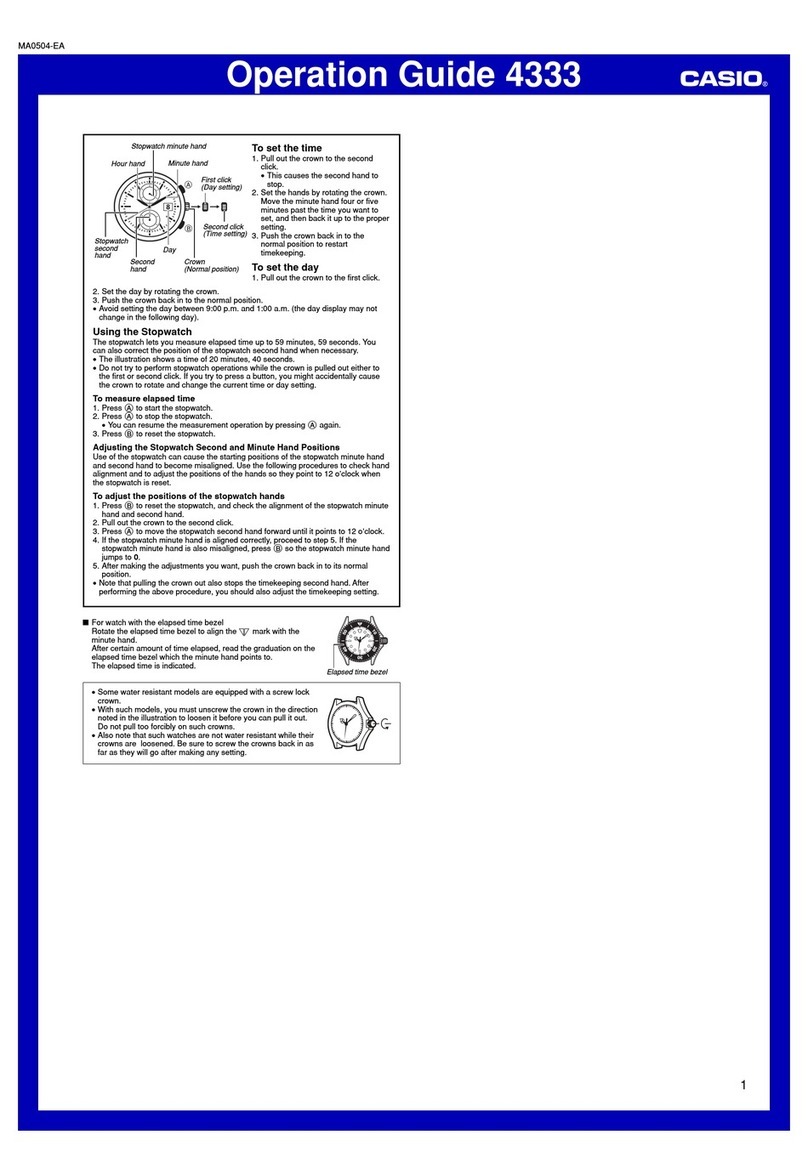 Casio 4333 Manuale utente