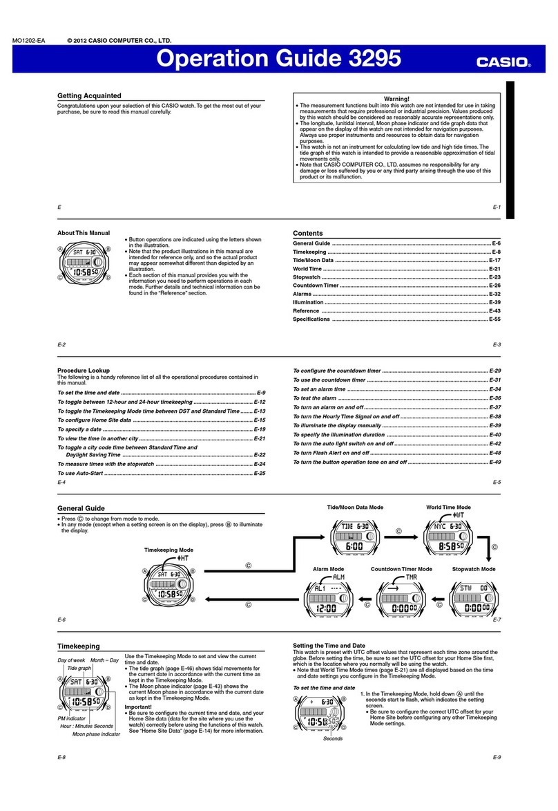 Casio 3295 Manuale utente