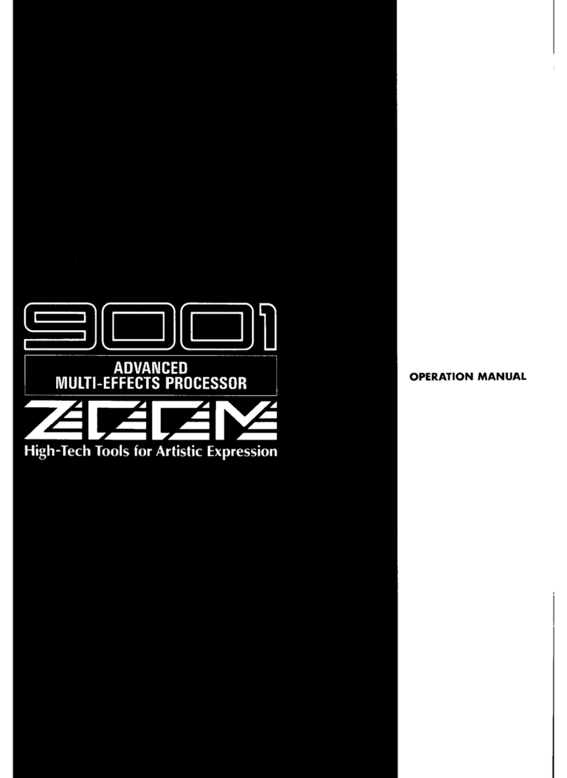 Zoom 9001 Advanced Multi-Effecis Processor Manuale utente