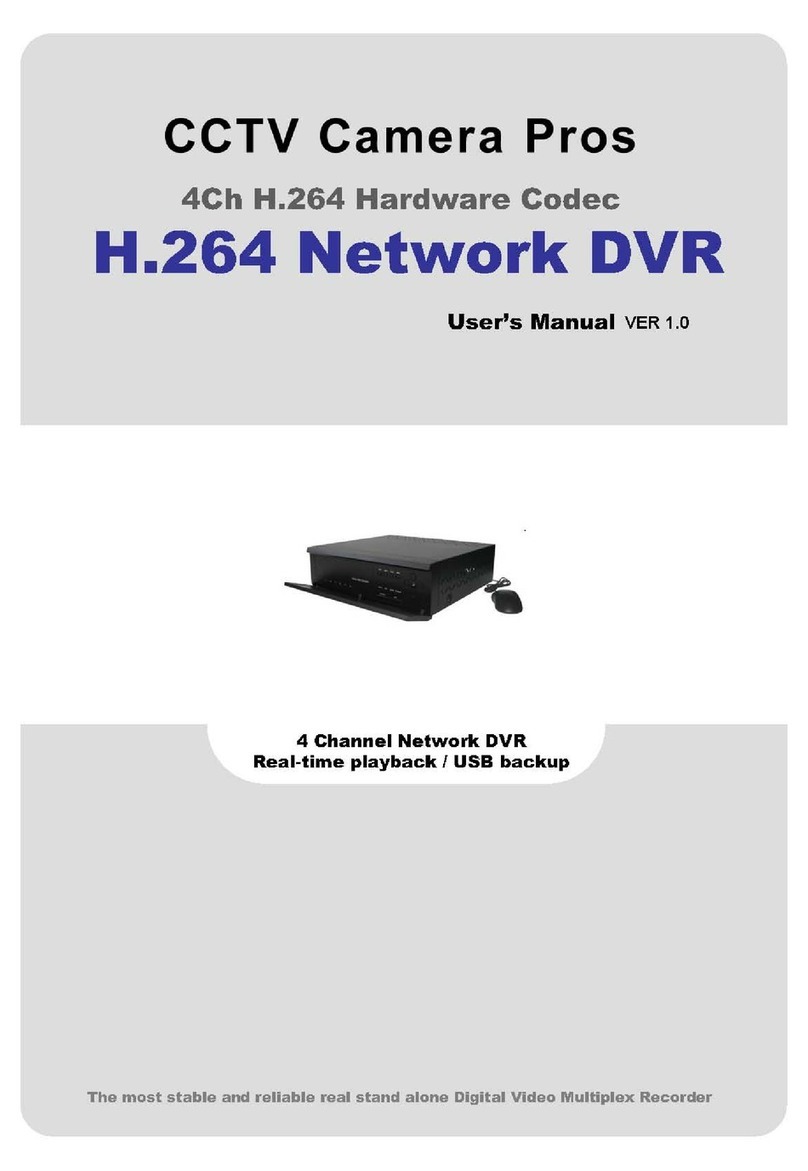 Triplex 4Ch H.264 hardware codec Network DVR Manuale utente Triplex 4Ch H.264 hardware codec Network DVR Manuale utente