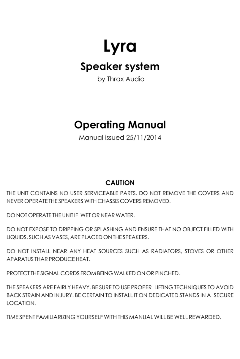 Thrax Audio Lyra Manuale utente