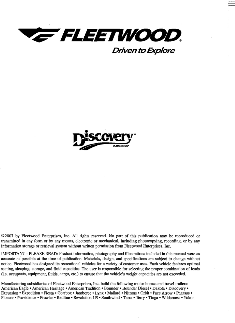 Fleetwood Discovery 2008 Manuale utente